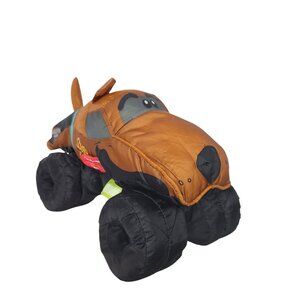 Scooby Doo Monster Jam Monster Truck Plush Nylon Stuffed Animal Dog 14"